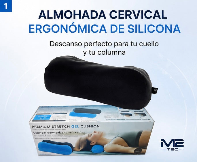 Almohada Cervical Ergonómica | Duerme Mejor y Despierta Sin Molestias
